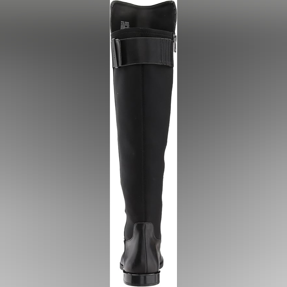 Calvin Klein PRIYA Black Cow Leather Boots 5.5 - Picture 6 of 10